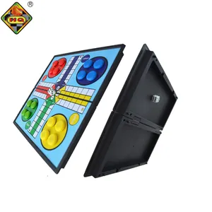 OEM Portable Magnetic Ludo Game Set Big Size Chess Games With Game Pieces For Desk Top Play