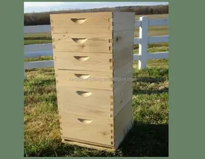 Langs troth Bienenstock aus Holz mit 10 Rahmen oder Dosen-Bienenstock box