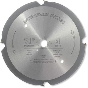 Lame de scie <span class=keywords><strong>Sabre</strong></span> PCD de coupe de ciment, diamant polycristallin à 4 dents de 7 à 1/4 pouces (7 à 1/4 pouces X 4 T) - Product Image 3