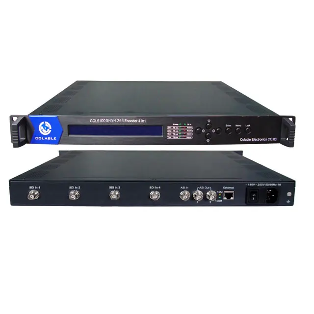 SDI h.264からIPiptvエンコーダーデジタルテレビおよびラジオ放送機器COL5100D