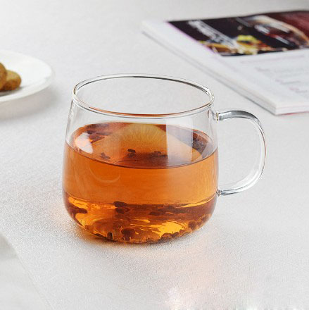 Handmade Heat Resistant Borosilicate Custom Glass Coffee Cup With Handle