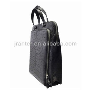 2015 nuevo estilo diseñador del bolso genuino hombre <span class=keywords><strong>de</strong></span> la cartera <span class=keywords><strong>de</strong></span> piel <span class=keywords><strong>de</strong></span> avestruz maletín del ordenador portátil - Product Image 3