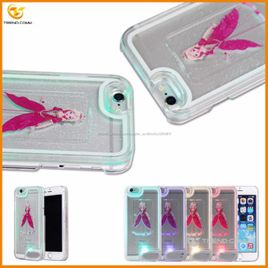LED clair <span class=keywords><strong>neige</strong></span> blanc pricess liquide cas de couverture pour l'iphone 6 6 s - Product Image 5