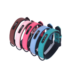 Wholesale Adjustable PU <span class=keywords><strong>Dog</strong></span> <span class=keywords><strong>Collar</strong></span> Custom Logo und ID Pet <span class=keywords><strong>Collar</strong></span> - Product Image 4