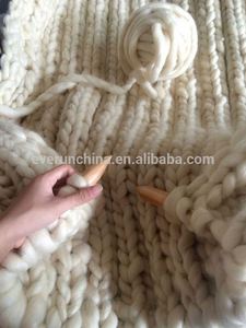 130 Colors in Stock Super Chunky <strong>100</strong> Merino <strong>Wool</strong> <strong>Yarn</strong> Large Knit Thick Throw Blanket Hand Knit <strong>Yarn</strong> - Product Image 2