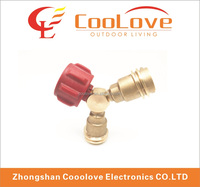 Cylindre lpg Cuivre Y Connecteur Gaz Raccords
