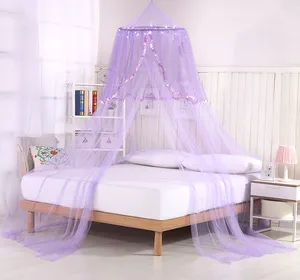 mosquito net bed canopy with led lights