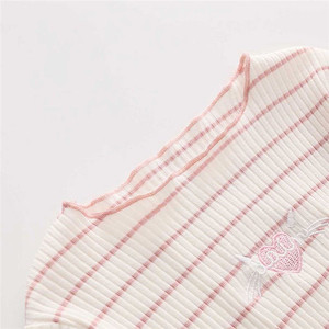 Ropa al por mayor para niñas, diseño elegante, camiseta tejida de <span class=keywords><strong>manga</strong></span> <span class=keywords><strong>larga</strong></span>, proveedor de China - Product Image 4
