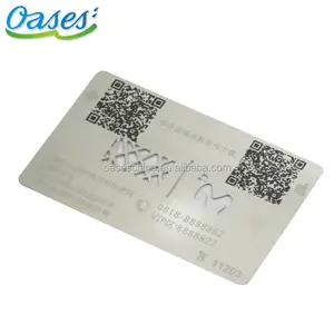 Custom Engraved Metal Business Card printing