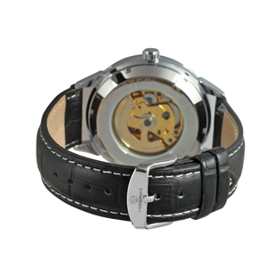Forsining orologi da uomo <span class=keywords><strong>cinturino</strong></span> in <span class=keywords><strong>pelle</strong></span> marrone di lusso <span class=keywords><strong>con</strong></span> quadrante grande <span class=keywords><strong>Orologio</strong></span> meccanico automatico di lusso da uomo in <span class=keywords><strong>oro</strong></span> di qualità personalizzata - Product Image 3