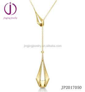 Wholesale Online Store Shop S925 Solid Silver <strong>Jewellery</strong> 18K <strong>Yellow</strong> Gold Polished Jewelry Amethyst Purple Stone Pendants Necklace - Product Image 2