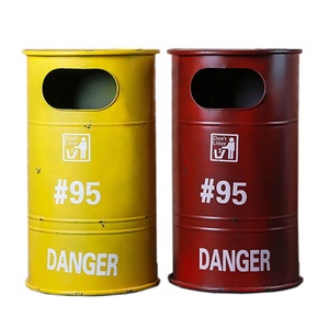 Cestino per Rifiuti Retrò <span class=keywords><strong>da</strong></span> Esterno, Grande Bidone Industriale per <span class=keywords><strong>Bar</strong></span> - Product Image 1