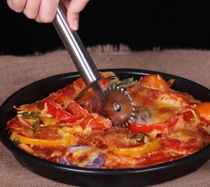 Proveedor de fábrica al por mayor, cuchilla de rueda con logotipo personalizado, cortador de pizza con rueda antiadherente para banquete, corte de pizza - Product Image 5