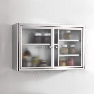 7032 parete armadio da cucina di design porta per armadio da cucina in acciaio inox