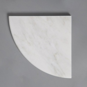 Estante de esquina de piedra natural de estatuas de mármol blanco de diseño moderno Schomex para baño o cocina para hoteles al por mayor - Product Image 4