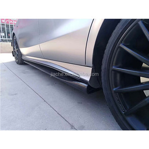 Jupes latérales en fibre de carbone pour Mercedes Benz Classe A W176 A160 A180 A200 <span class=keywords><strong>A250</strong></span> A45 <span class=keywords><strong>CLA</strong></span> W117 CLA180 CLA45 AMG 2013-17 - Product Image 2