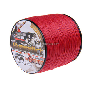 สายเอ็นตกปลา PE แบบถัก4เส้นยาว500เมตรสีแดง1000เมตรสำหรับตกปลาในแม่น้ำอุปกรณ์ตกปลาขายส่ง - Product Image 3