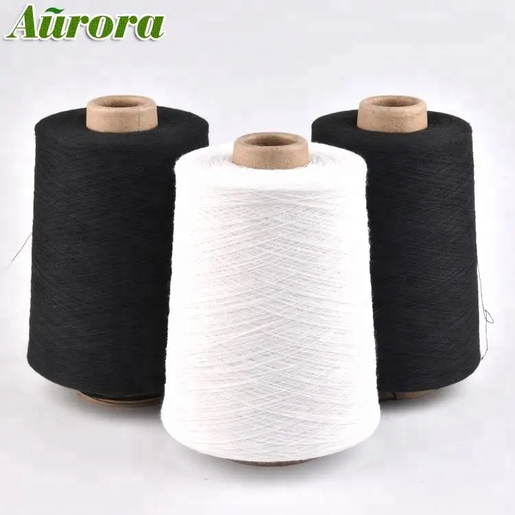 China manufacture bleached yarn dyed knitting fabric NE22/1 knitting yarn for knitting