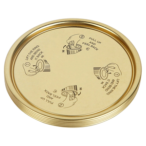 Cửa Mở Dễ Dàng Phủ Thiếc 83Mm 307 Cho Thịt Cá Nắp Tròn Có Vòng Kéo Hộp Thiếc Dễ Mở - Product Image 5