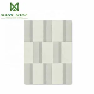 MCM皮革系列几何图案粗皮客厅地板和墙砖装饰柔性材料
