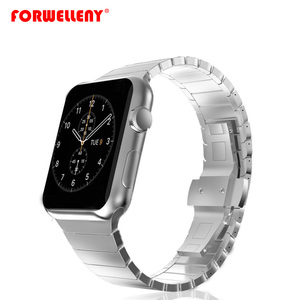 <span class=keywords><strong>Bracelet</strong></span> en acier inoxydable de luxe pour <span class=keywords><strong>Apple</strong></span> <span class=keywords><strong>Watch</strong></span> Series 1, 2, 3, 4, <span class=keywords><strong>bracelet</strong></span> Iwatch en acier inoxydable 44, 40 mm avec adaptateurs - Product Image 5