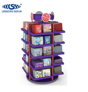 Siêu Thị Xoay Hiển Thị Stand Đối Với Sách/Kim Loại Sàn Hiển Thị Đối Với Sách/Thư Viện Sách Hiển Thị Kệ - Product Image 3