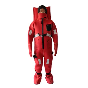 Marine water insulated immersion and thermal protective buoyant suit life jacket