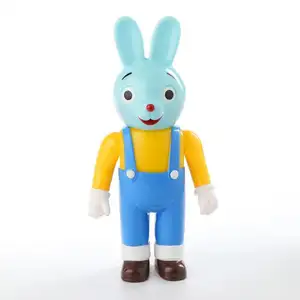 Custom Gentleman Rabbit Vinyl Toys OEM Designer Rabbit Rotocast Toys Make Your Own Vinyl Art Toys