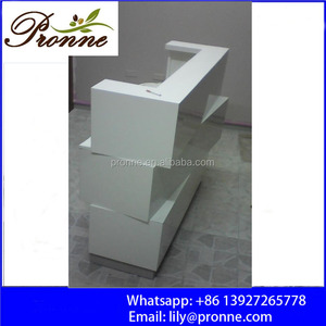 2025 American Style High Gloss Modern Salon <strong>Reception</strong> <strong>Counter</strong> for Sale - Product Image 4