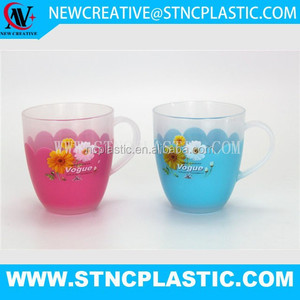 Jual gelas di grandi dimensioni a doppia parete di plastica tazza di acqua con maniglia - Product Image 4