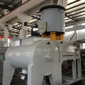 Plastik PVC polimer karıştırma sıcak soğuk mikser kombinasyonu makinesi