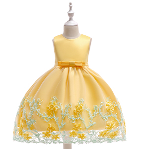 Caldo di vendita per bambini abiti disegni per ragazze vestiti con immagini per bambini Party Wear Dress L1845 - Product Image 3