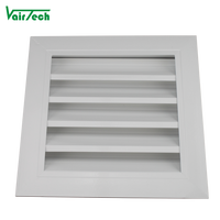 Fenêtre de ventilation extérieure en aluminium, étanche, à persiennes fixes, pour l'air frais