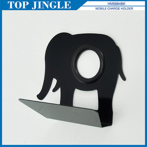 Support de téléphone portable en métal noir en forme de lapin - Product Image 4