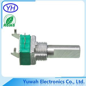 Free Samples RoHS 9mm rotary coal film 5 pin linear a20k b203k PCB potentiometer - Product Image 3