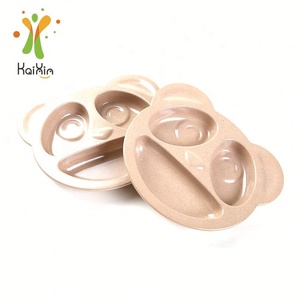 Piatto Biodegradabile in Fibra di Riso a Tre Scomparti, Design Panda per Bambini, Set da Pranzo per Uso Domestico - Product Image 3