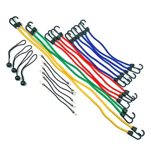Elastic Bungee Cord Kunden spezifische Länge Elastic Strap für Tie Downs Camping und Autos Bungee Strap mit Metall haken