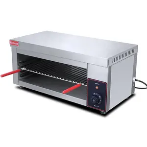 Vendita calda Piano di Lavoro Regolabile Elettrico Da Cucina Salamander Griglia di cottura Forno