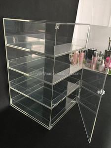 Acrylic Bánh Showcase Acrylic Bánh Và Cupcake Showcase 4 Tiers Với Cửa - Product Image 2