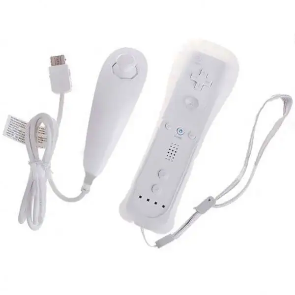 Manette de jeu sans fil Wii, 2 en 1, mouvement Plus, contrôleur à distance, Joystick