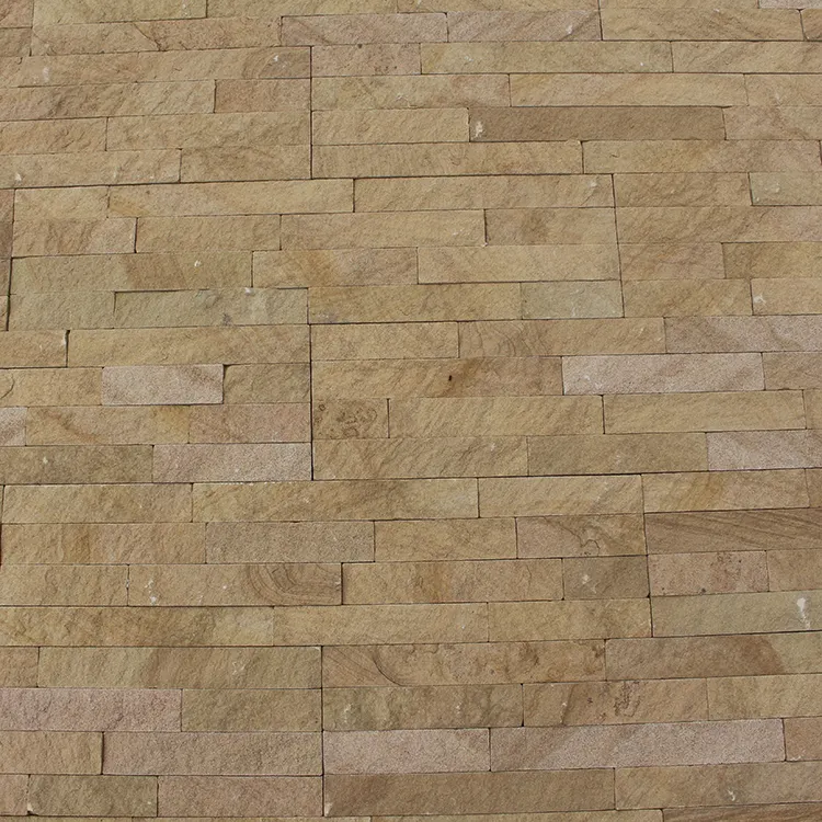 Sandstone Culture Stone Elevation Exterior Outside TV Background Wall Tile Front Wall Design