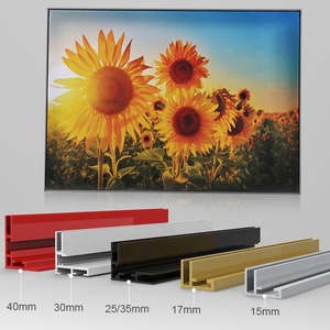 17mm ultra slim SEG dệt UV in ấn vải khung nhôm đùn hình ảnh seg khung - Product Image 6