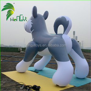 Hongyi-<span class=keywords><strong>globo</strong></span> inflable gigante de PVC, juguete de Husky gris, gran oferta - Product Image 6