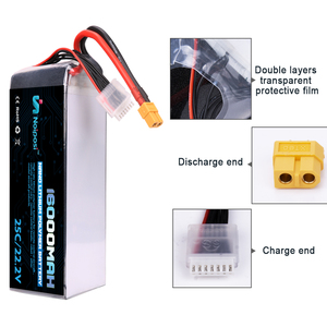 OEM 22.2v 6s 15000mah lipo 배터리 헬리콥터 긴 배터리 수명