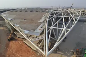 China Manufacturer Airport Terminal Steel Structure Space Frame