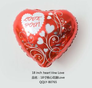 Palloncino Pubblicitario a Forma di Cuore con Stampa Singola su Lamina, 18 Pollici - Product Image 5