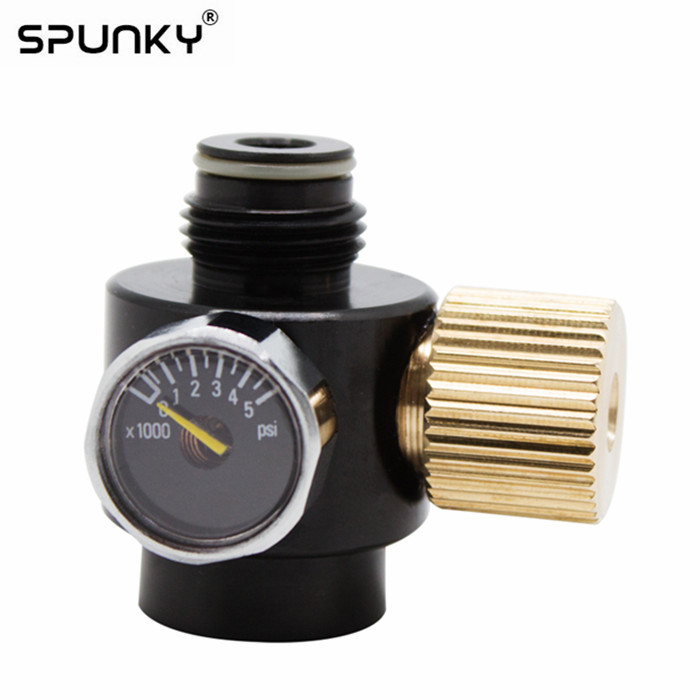 0-2000psi Пейнтбольный резервуар цилиндрический Регулируемый регулятор давления воздуха