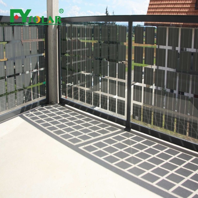 BIPV Solar Module Glass Transparent Hjt Bipv Roof Pole Solar Panel for Window Roof