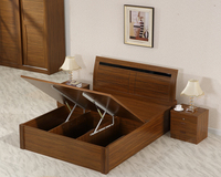 1,5 mètre lit 4 portes armoire moderne chambre ensembles avec tables de chevet queen size chambre ensembles avec commode table