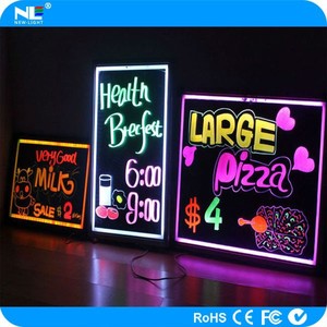Diy LED Acrylic Bảng Viết/Thay Đổi Màu Sắc LED Bảng Menu Flash/Xóa LED Backlit Bảng Hiển Thị - Product Image 4